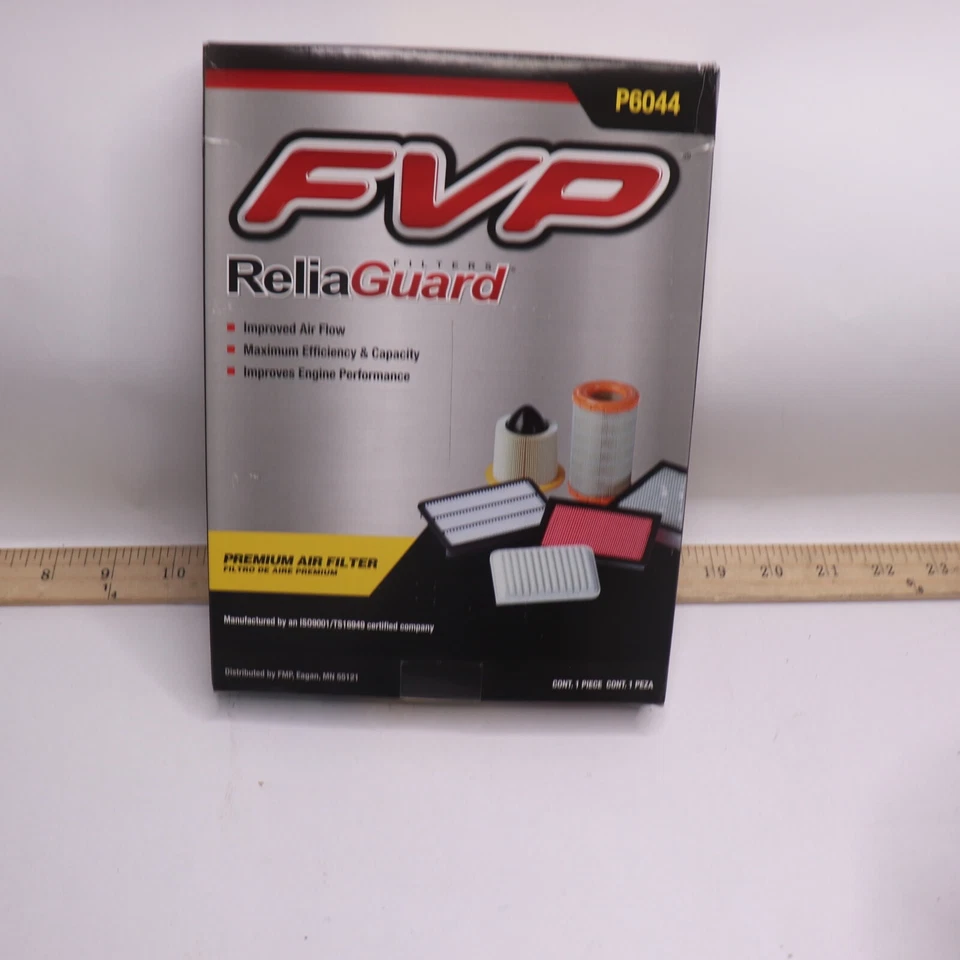 Filtro de aire FVP rojo P6044 Foto 3 de 4