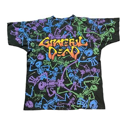 Vintage 90s Grateful Dead AOP Brockum Collection T-shirt Adult
