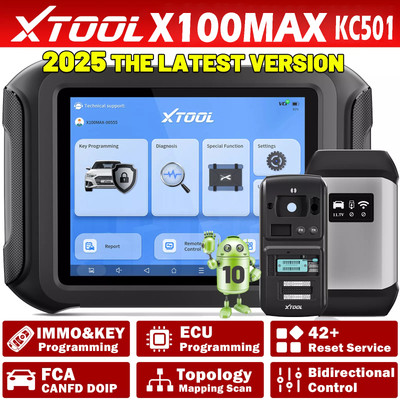 XTOOL X100MAX KFZ IMMO Key Programming OBD2 Diagnosegerät Scanner ECU Coding FCA