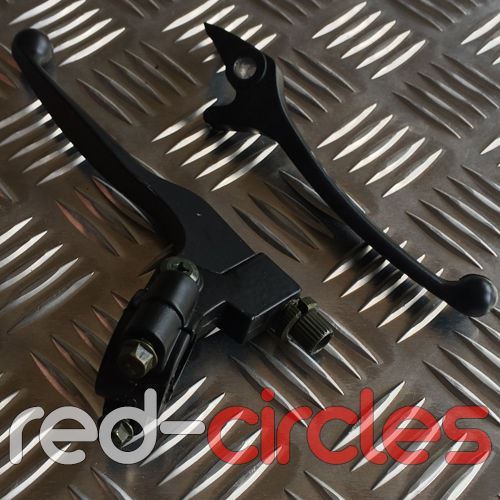 BLACK PIT BIKE CLUTCH & BRAKE LEVER SET (NON FOLDING) 125cc 140cc