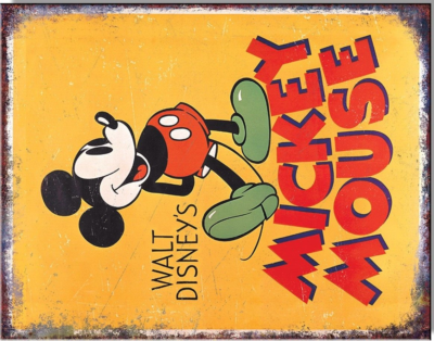 Walt Disney Mickey Mouse Poster Classic Icon Cartoon Licensed