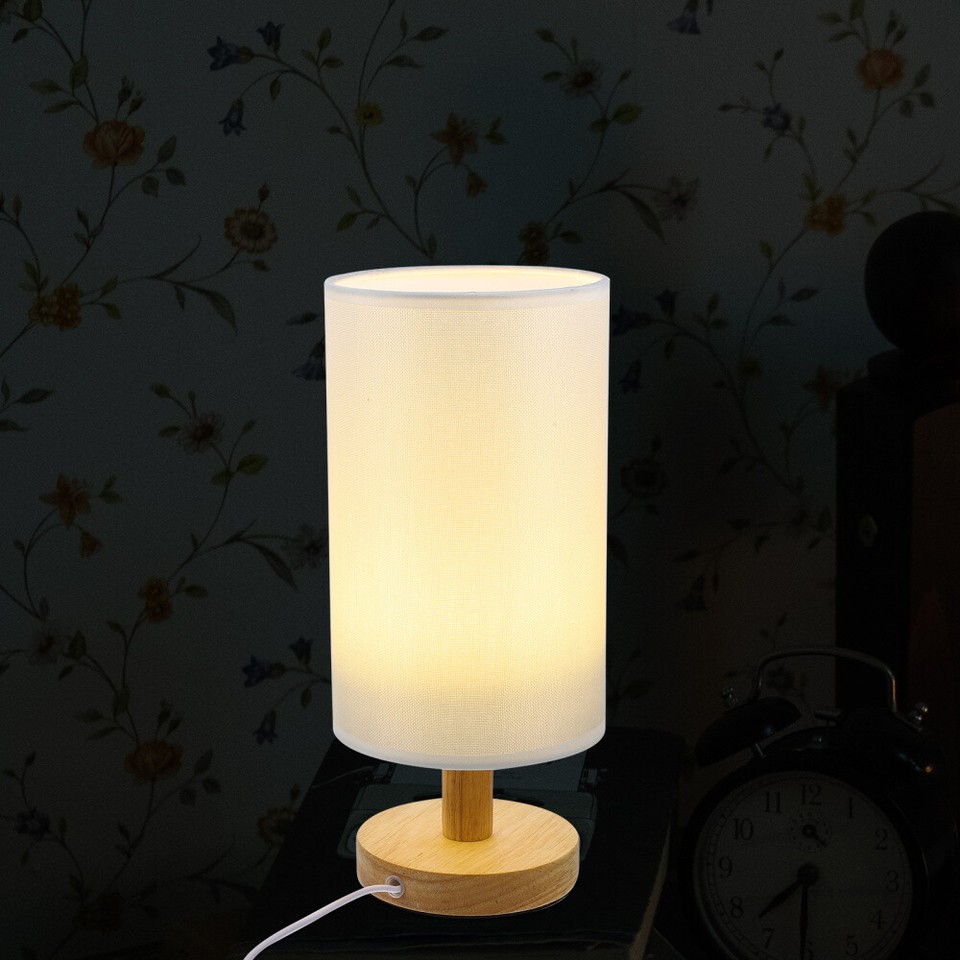 3 Pack Small Table Lamp Mini for Living Room Rustic Bedside Lamps