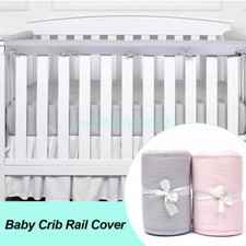 SLAE 3Pcs Crib Rail Covers Protector Safe Teething Guard Wrap for Standard Crib
