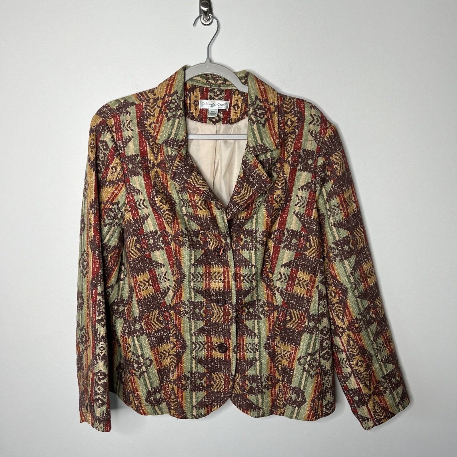 Coldwater Creek Blazer Womens 18 Aztec Western Tw… - image 11