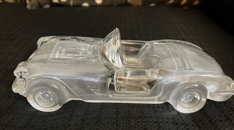 1959 CHEVROLET CORVETTE CONVERTIBLE Leaded Glass  Display West Germany