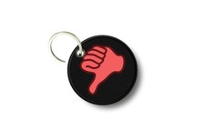Keychain Round Printed Double-Sided Bad Inch Decrease