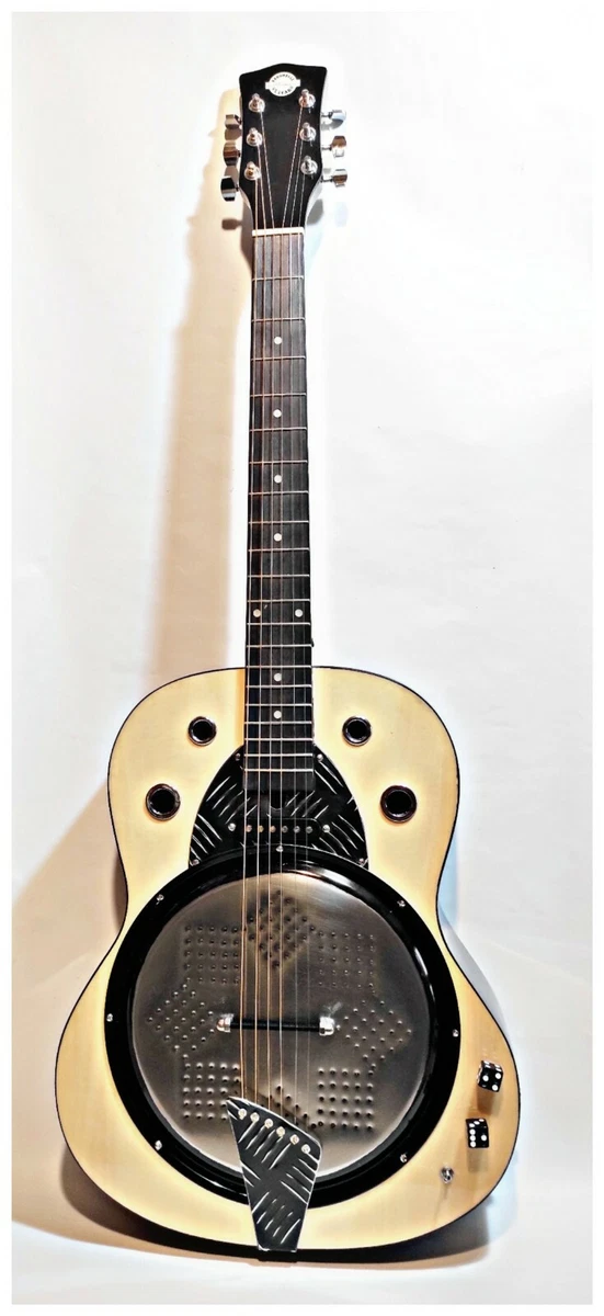 Resobelle Natural Blues Dobro Resonator Custom Guitar Matteacci s Italy 6