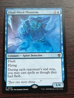 1x LETZTES WORT PHANTOM - Mord im Herrenhaus Karlov - MTG - Magic the Gathering