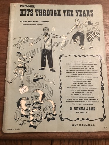 Witmark Hits Through The Years, Words And  Music Complete - Picture 2 of 7