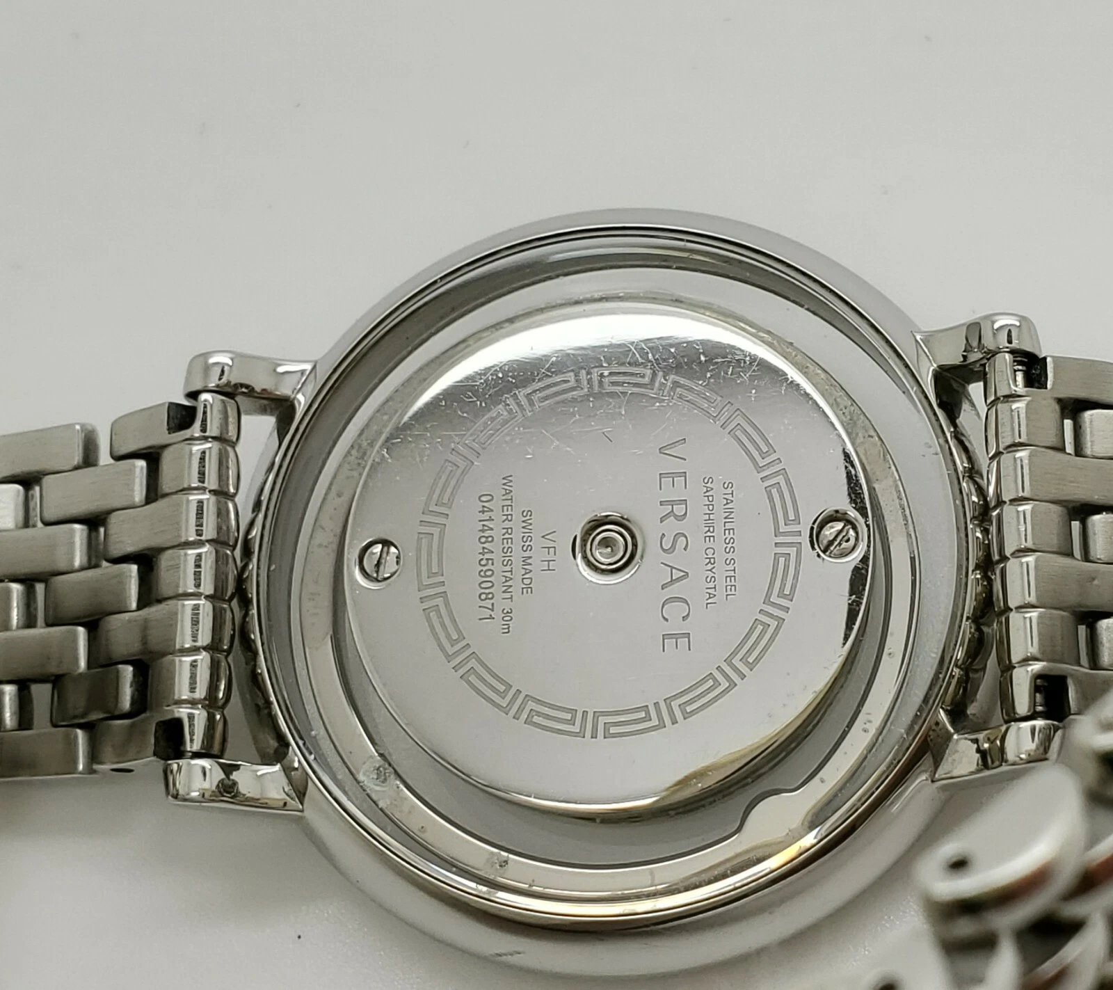 Versace Venus VQV070015 Silver Tone Sapphire Crystal Swiss Made Womens Watch