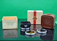 Rollei Lens Hood and 2 Filters - BOXED - With Leather Case