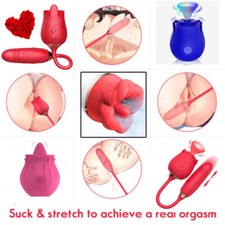 2in1 Sucking Vibrator Clit Sucker Dildo Women G-spot Massager Sex-Toys for Women