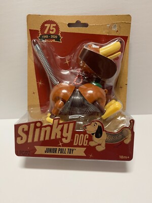 SLINKY DOG Junior Pull Toy - 75th Anniversary - Disney Pixar Toy Story - NEW