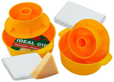 2 pcs Cheesemaking Kit Butter Punched Сheese Mold Press Strainer cheese With ...
