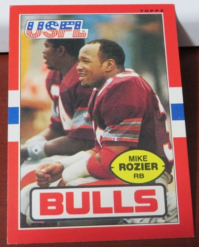 #8967 1985 TOPPS USFL MIKE ROZIER #55