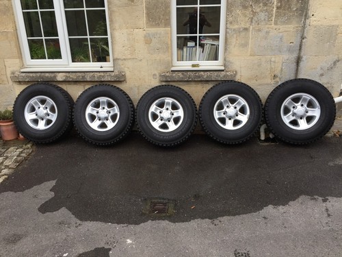 5x DEFENDER BOOST ALLOY WHEELS & TYRES 235/85/R16C CONTINENTAL CROSS CONTACT