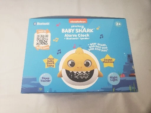 Nickelodeon Baby Shark Alarm Clock Bluetooth Speaker Sound Machine Kids - Image 3 of 4