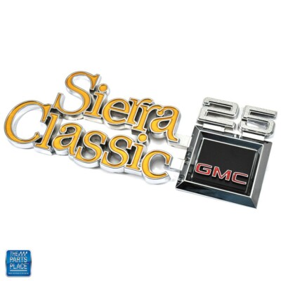 1977-1980 GMC Sierra Classic 25 New Fender Emblem GM 351834 EA Limited Stock
