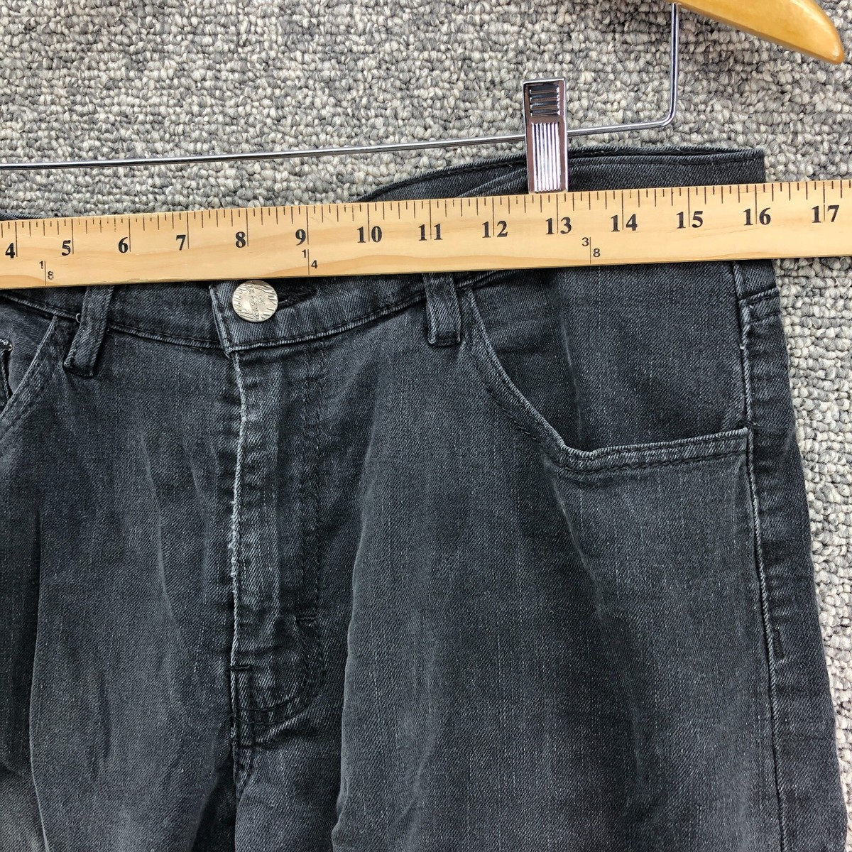 Gran VHIA-JNS Edition Limited Distressed Jeans Denim Black Mens Sz
