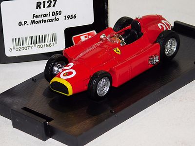 FERRARI D50 MONACO GP 1956 #20 FANGIO BRUMM R127 1:43