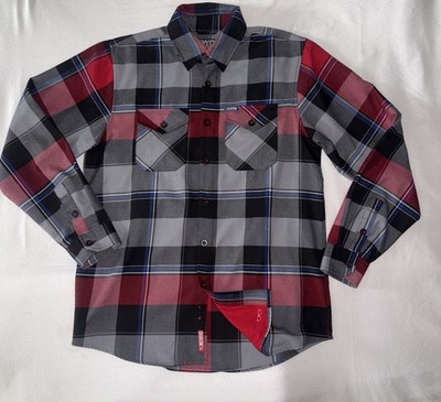 Dixxon Flannel Plissken Men s Size Medium Long Sleeve Collared Button Down Shirt