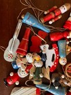 50 + Miniature Wooden Christmas Ornaments — photo 3
