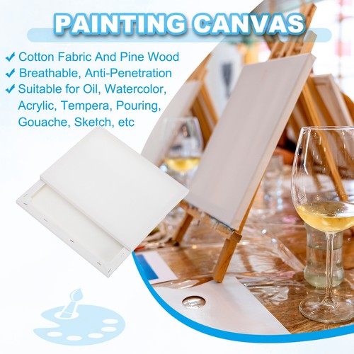 Canvas for Painting, 10 Pack 9x12" Oil Paint Set Art Supplies - Picture 3 of 6