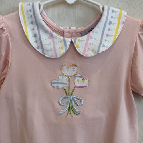 Ishtex Girls Flower Heart Bouquet Pastel Easter Spring Summer Set Sz 5 NWT - Picture 2 of 13