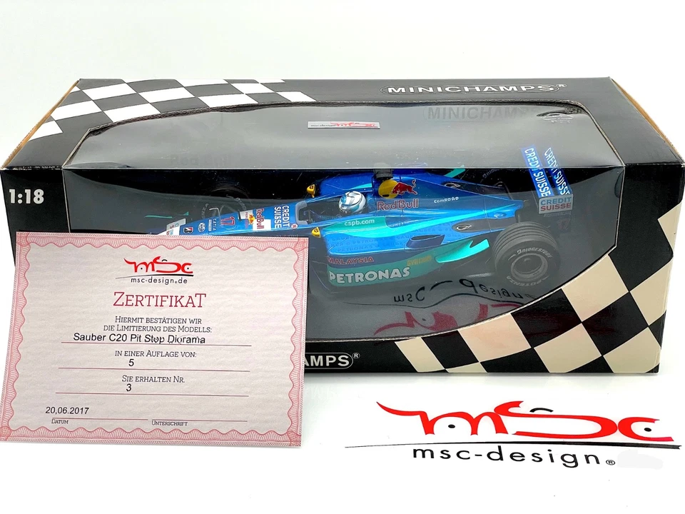 1:18 Raikkönen Sauber C20 Pit Stop Diorama Umbau - Bild 2 von 4