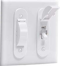 Child Proof Light Switch Cover Guard Toggle Style White 1 Pack Safety