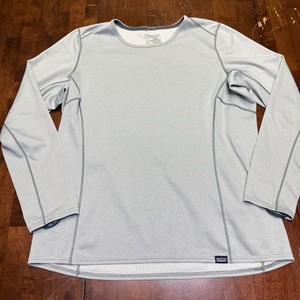 Patagonia Womens Midweight Capilene Baselayer Long Sleeve Top XXL Gray Polartec