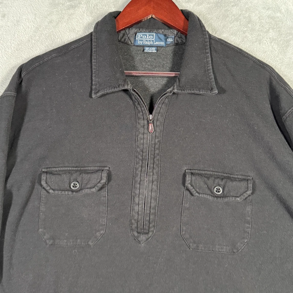 Polo Ralph Lauren Men's Gray 1/2 Zip Features for sale - eBay