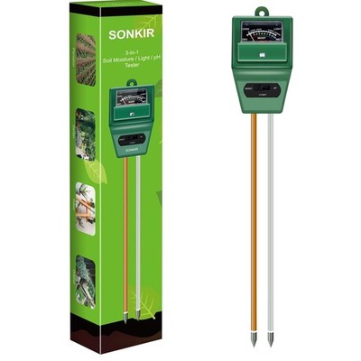 Battery-Free Soil Testing Kit: pH, Moisture & Light Meter for Healthy Plants