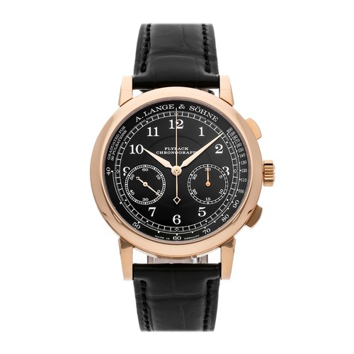 A. Lange & Sohne 1815 Chronograph Rose Gold Manual 39mm Strap Watch 414.031