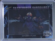 2022 Marvel Metal Universe Spider-Man Skyscraper Shadow Box Spider-Punk 04f2