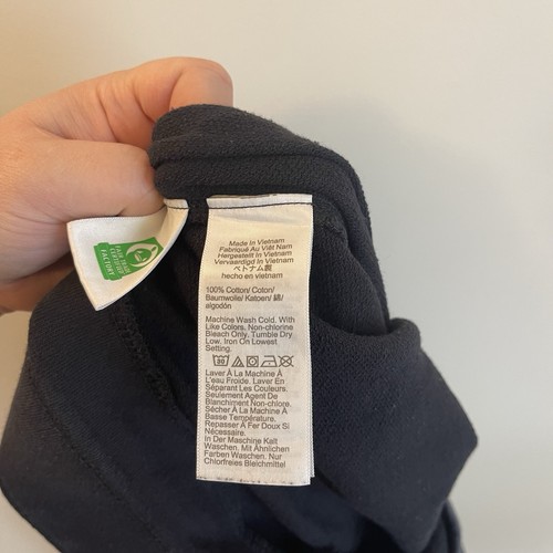 J. Crew M Navy Relaxed Wide Leg Sweatpant Cotton Minimalist Classic - Bild 6 von 6