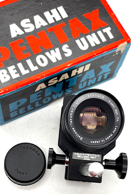 Pentax-Takumar Macro Bellows ; plus 100mm, f4 Bellows lens ; SET