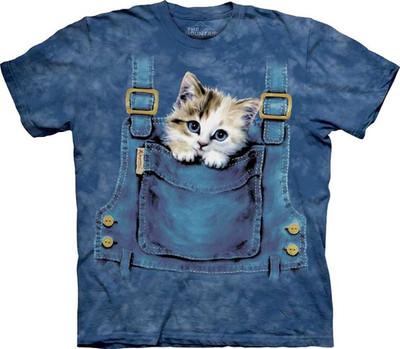 Kitty Overalls Cute Cat All Over Print 3D T-Shirt Full Size Gift For Lovers