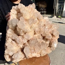 105LB Natural Pineapple white Quartz Cluster Point Crystal Healing crystal