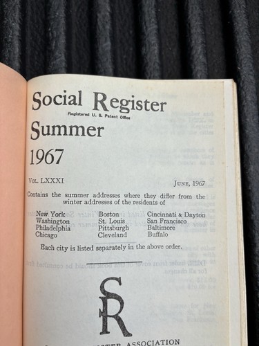 social register summer 1967 all cities - Picture 3 of 3
