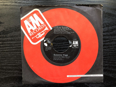 Suzanne Vega SOLITUDE STANDING / TOM'S DINER 1987 A&M 45 rpm single EX