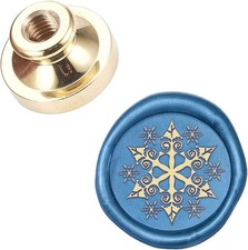 Christmas Wax Seal Stamp Head Snowflake 25mm for Cards  Invitations