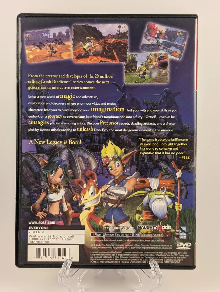 Jak and Daxter: The Precursor Legacy (PlayStation 2) PS2 French Map/Manual Only - Image 2 of 4