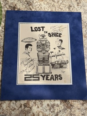 Lost in Space 25th Anniversary Signed Mark Goddard Bill Mumy Vintage 1990