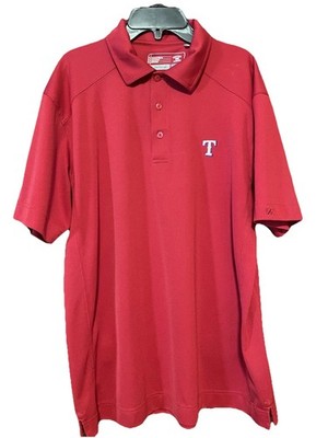 Texas Rangers T Logo Major League Baseball Team Golf Polo Shirt New! NWT MEDIUM
