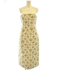 TORY BURCH Dresses BeigexYellowxGreenetc.(Flower Pattern) 2200601290048