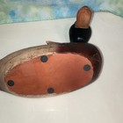 Duck Shaped Ceramic Planter Brown Green Animal Print Decorative — photo 10