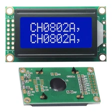 0802A LCD  display screen module 80 x 20 pixels white characters blue background