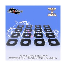 Comixinino Fantasy Football 2 bases cuadradas numeradas para Ultimate Skill Ma Nuevo