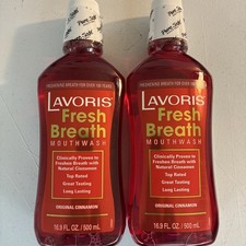 Lavoris Fresh Breath Mouthwash Original Cinnamon 16.9 Ounces Free Shipping NEW 2